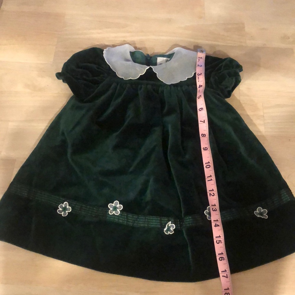 Vintage Green Velvet Holiday Dress